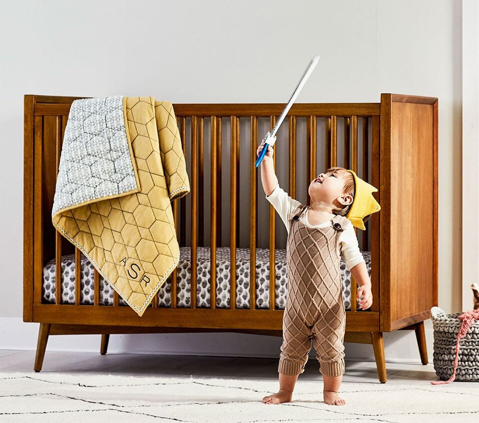 West Elm x PBK MidCentury Cot Pottery Barn Kids UK